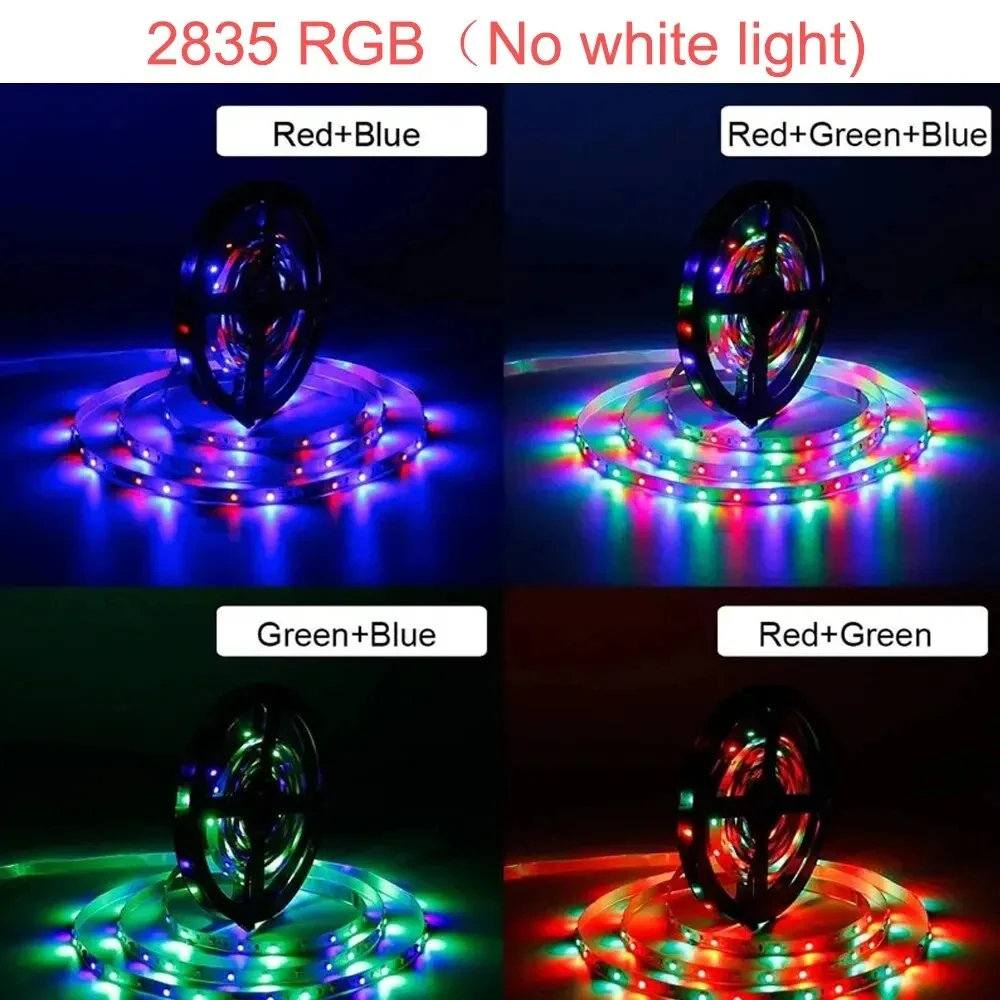 2835 10M 45leds/M LED Lights Strip 24 Key IR Remote Control DIY Backlight TV Light Belt Flexible Cabinet Light For Home Decor 2