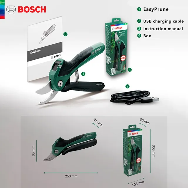 Sécateur sans fil Bosch, Cisailles de jardin Bosch