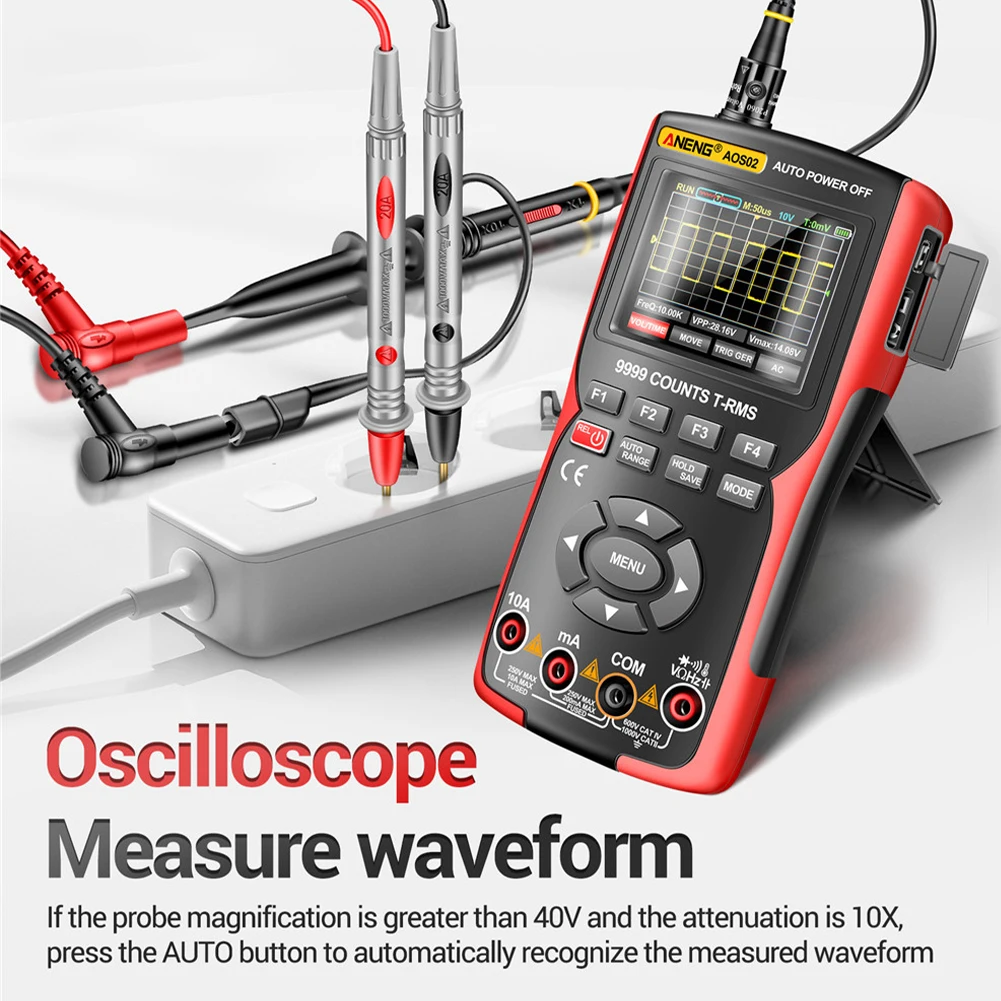 

Digital Oscilloscope Transistor Test Multimeter 48MS/s Sampling Rate 10MHZ Analog Bandwidth Electronic Measuring Instruments