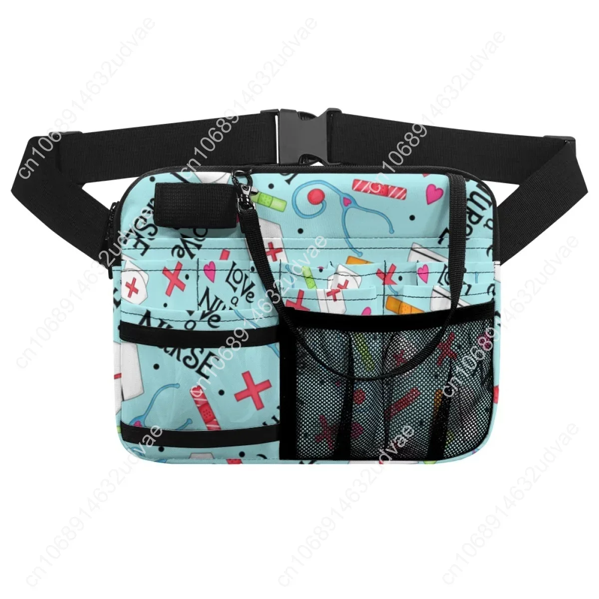 Portable Multi-Pocket Medical Pouch Nurse Stethoscope Printing Women Waist Bag Fanny Pack for Physician Assistants Pharmacists
