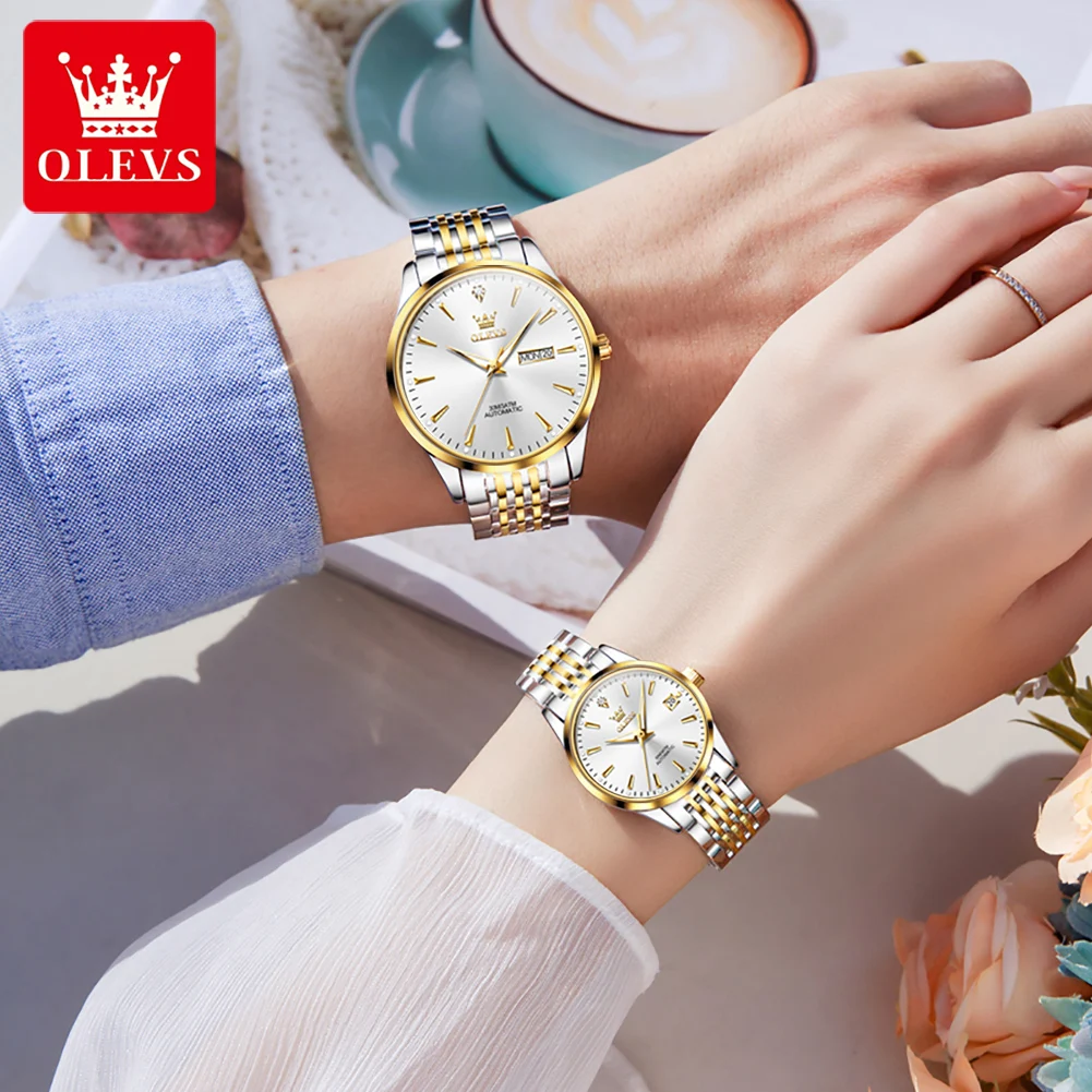 olevs 6635 couple watches luxury business brand automatic mechanical watch waterproof luminous watch for couple week date watch OLEVS 6635 Couple Watches Luxury Business Brand Automatic Mechanical Watch Waterproof Luminous Watch For Couple Week Date Watch 4