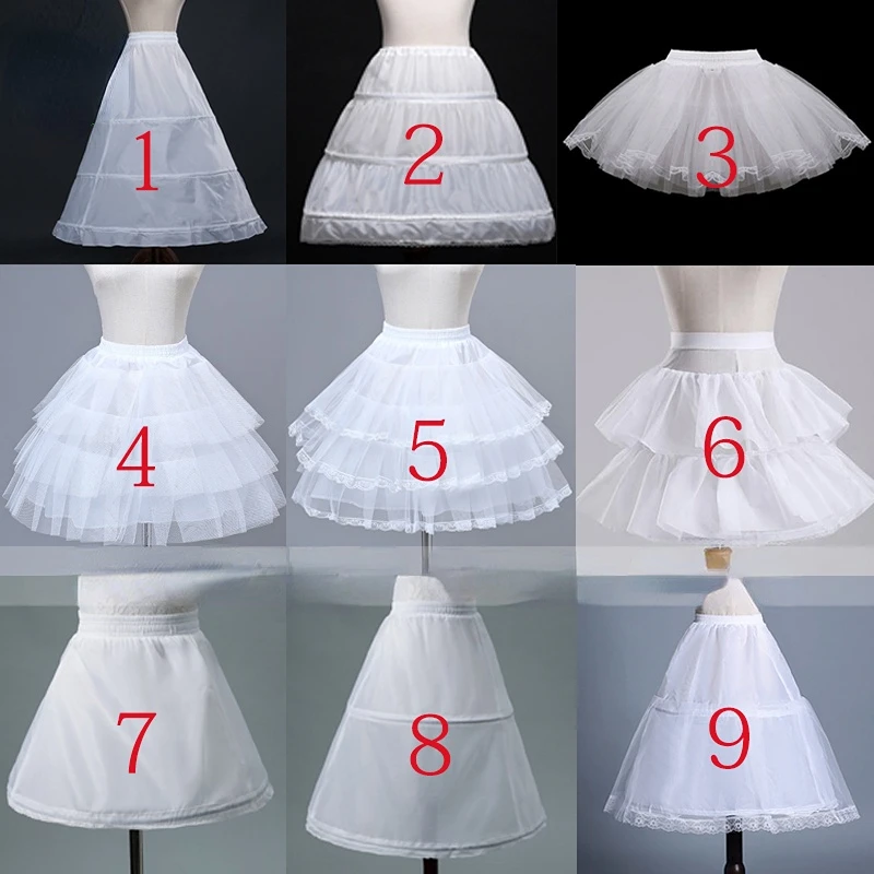 

Flower Girls Petticoat Underskirt Cosplay Party Short Dress Jupon Enfant Fille Lolita Ballet Tutu Skirt Enaguas Sottogonna Mini