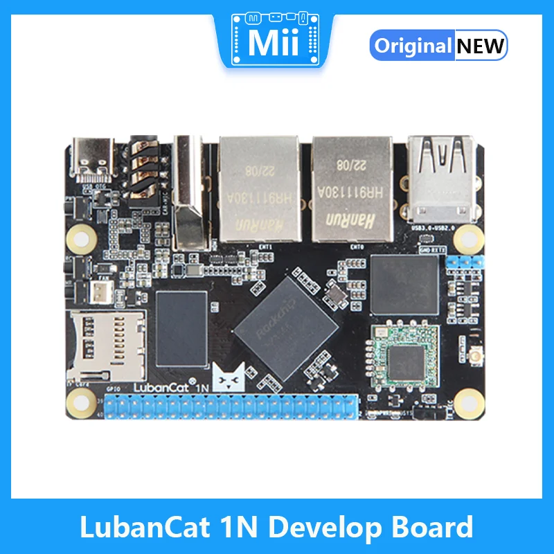 Lubancaat 1N Scheda Di Sviluppo Rockchip Rk3566 Soc Soft Router 4G Dual Gigabit Ethernet Porte 1Top Decodifica Npu 4K