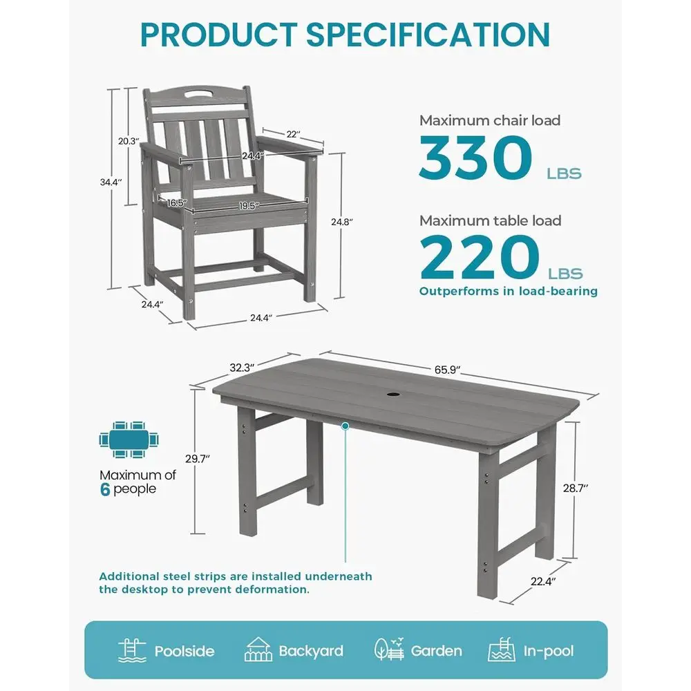 7-Piece Patio Dining Set 2