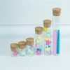 6pcs Mini Glass Bottle 5ml 10ml 20ml 25ml 30ml 40ml Glass Test Tube Jars Message Vials Cork Decoration Containers Sample Test 4