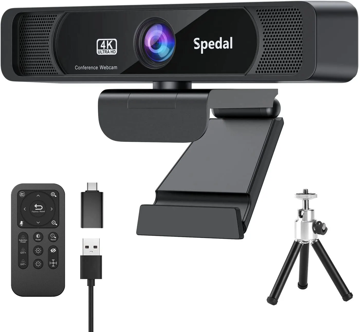 Spedal 931 HD 4K 30Fps 120 Wide Angle Webcam Wtih Microphone
