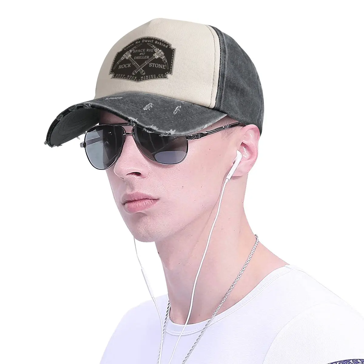 Deep Rock Galactic Driller Patch Sticker/Magnet Baseball Cap Military Tactical Cap Golf Hat Men's Luxury Women's