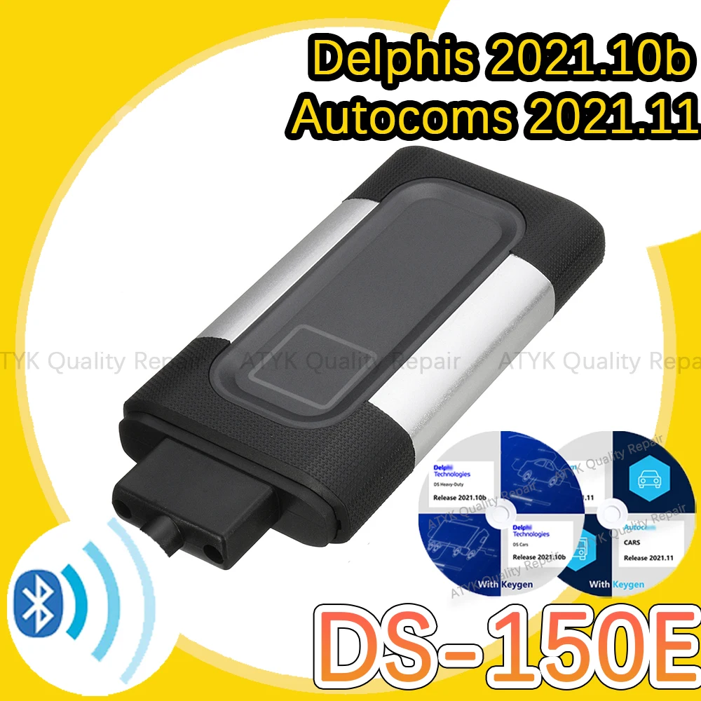 

DS-150E Bluetooth с keygen aoto del-phi Auto-com 2021 obd2, сканер, диагностический инструмент для визирования, автонастройка