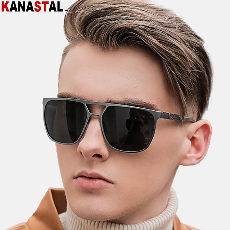 LUENX Tendance Aviator Lunettes De Soleil Polarisées Pour
