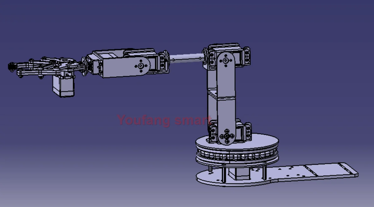 MG996 6 DOF Roboterarm mit Metallklaue 180/360 Scheibendrehbasis für Arduino Robot DIY Kit 3D-Feilen ESP32 programmierbarer Roboter – Detail 6
