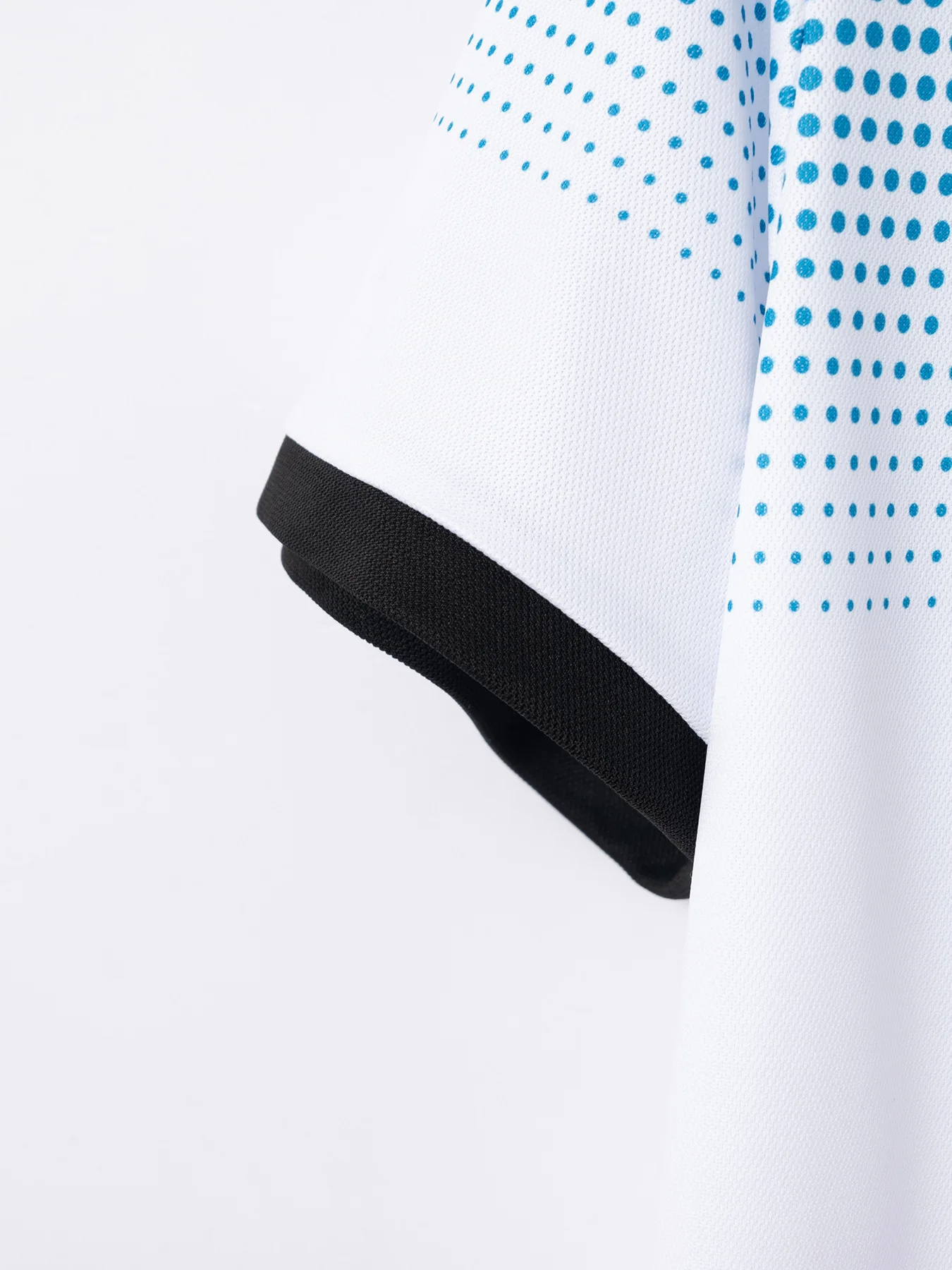 Description Picture 4 of itemNew men's summer gradient print polka dot short-sleeved POLO men's sports polo shirt