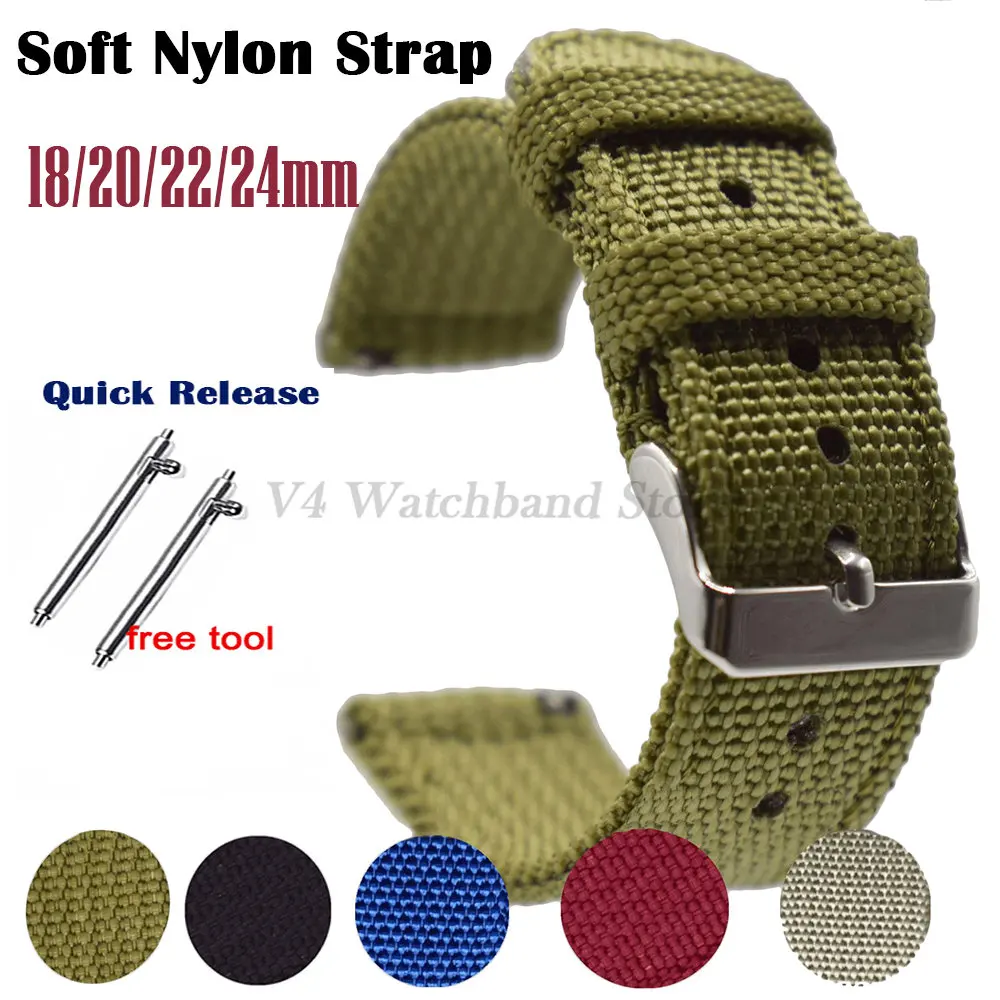 Cinturino In Nylon Per Cinturino Per Orologio Rolex 18Mm 20Mm 22Mm 24Mm Bracciale Morbido A Sgancio Rapido Intrecciato Con Fibbia In Oro Rosa Nero