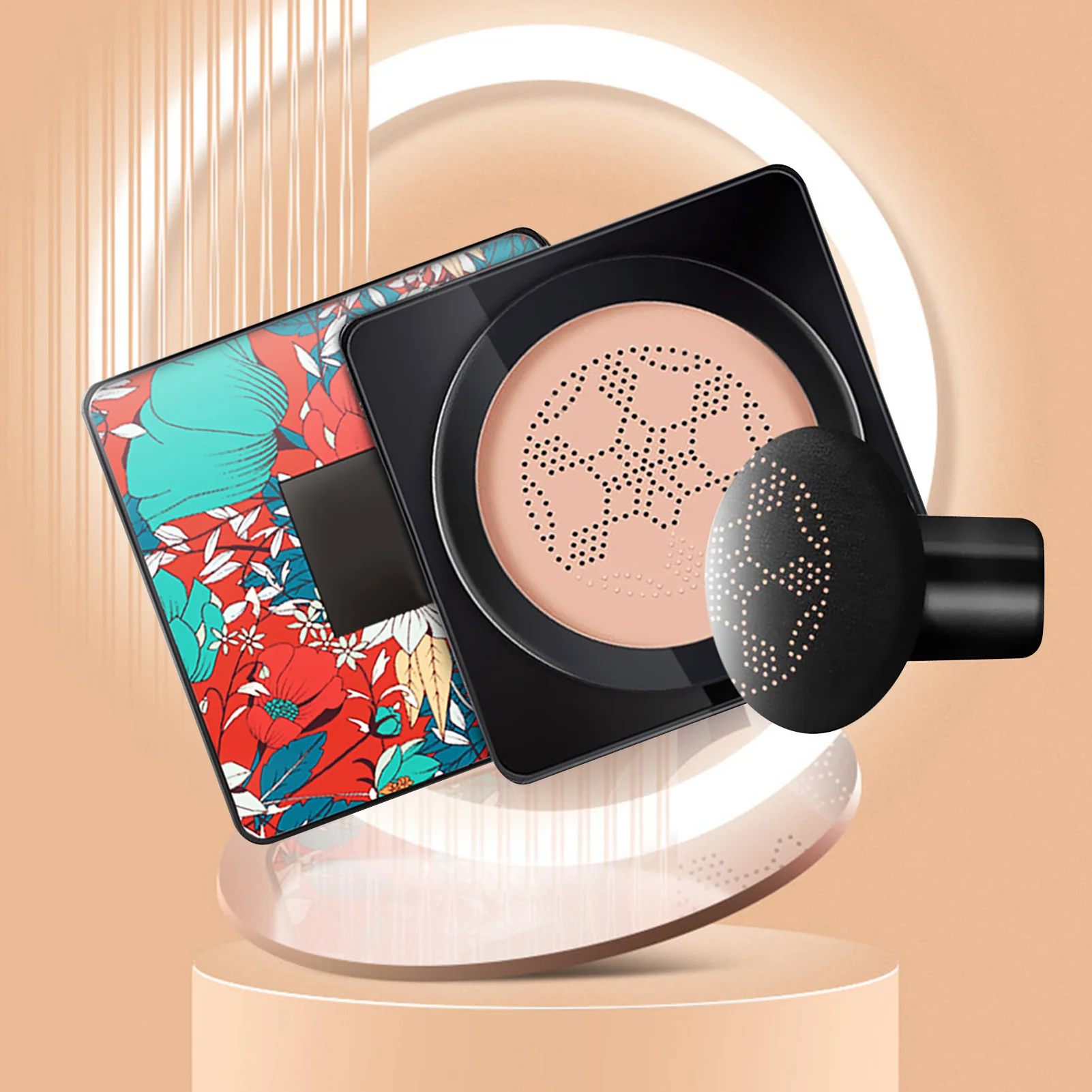 Mushroom Head Air Cushion BB Cream with Powder Puff Moisturizing Brightening Foundation Concealer CC Cream Base Makeup Cosmetics 2