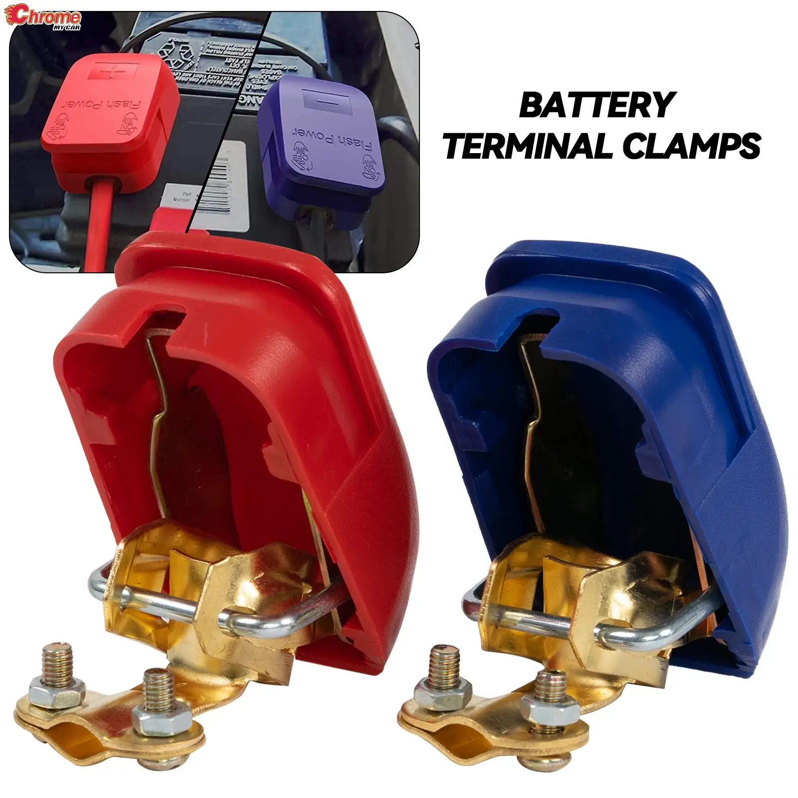 Terminale Del Connettore Di Avviamento Di Emergenza Della Batteria Dell'Auto A Sgancio Rapido Da 2 Pezzi Per Auto Caravan Car Van Vehicle Motorhome To
