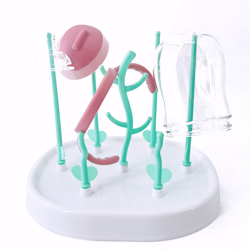 Bottle Dry Rack Baby Bottle Drain Drying Rack Cleaning Dryer Drainer Storage Detachable Easy To Clean