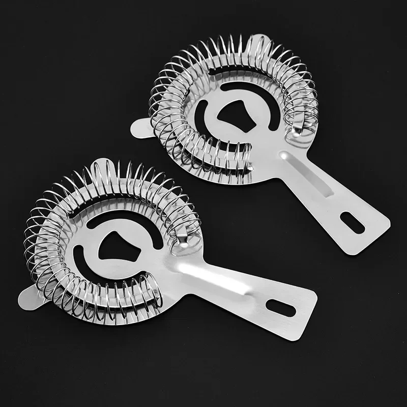 Bar Cocktail Strainer Stainless Steel Ice Filter Sprung Strainer Deluxe Mixed Drink Colander Filter Bar Accessories Cocktail Shaker Strainer