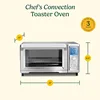 Convection Toaster Oven, Stainless Steel, 16.93"D x 20.87"W x 11.42"H, TOB-260N1 3