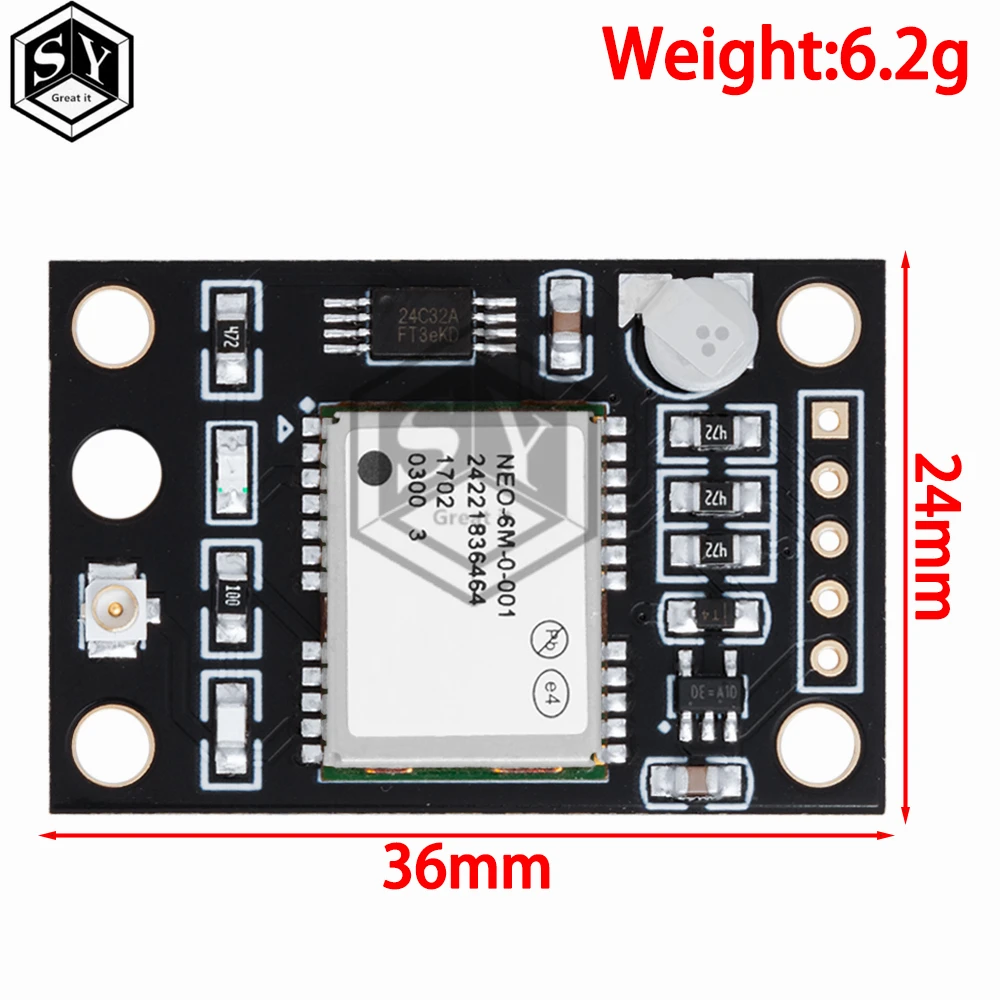 Module GPS GY-NEO6MV2 NEO-6M avec Antenne - Arduino APM