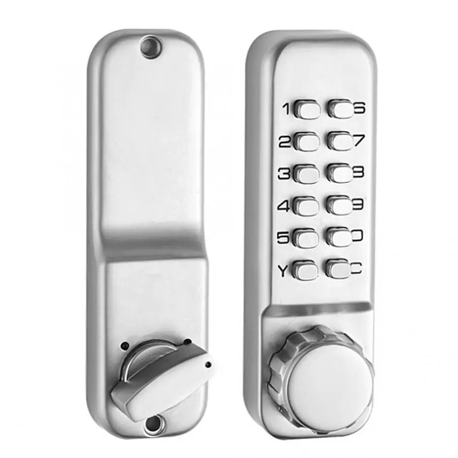 

Mechanical Digital Lock Combination Code Manual Door Keyless Zinc Alloy Push Button for Home Office