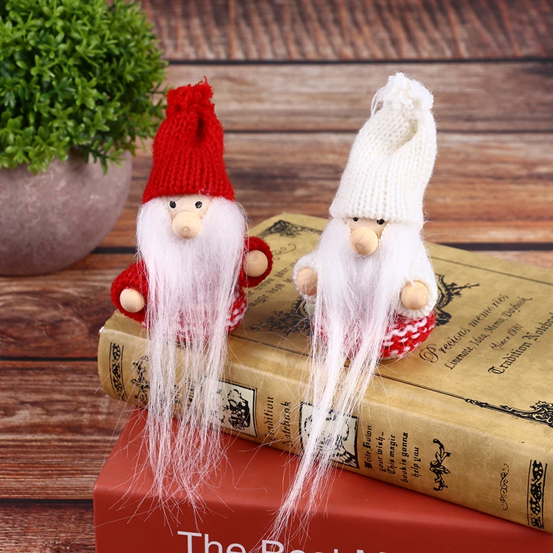 

Christmas Doll Christmas Tree Decor Dollhouse Santa Doll Yarn Doll Christmas Decor Toy Living Scene Decor