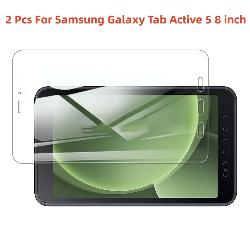 2 Pezzi Di Vetro Temperato A Copertura Totale Per Samsung Galaxy Tab Active 5 X306B Pellicola Proteggi Schermo Per Tablet Da 8.0 Pollici