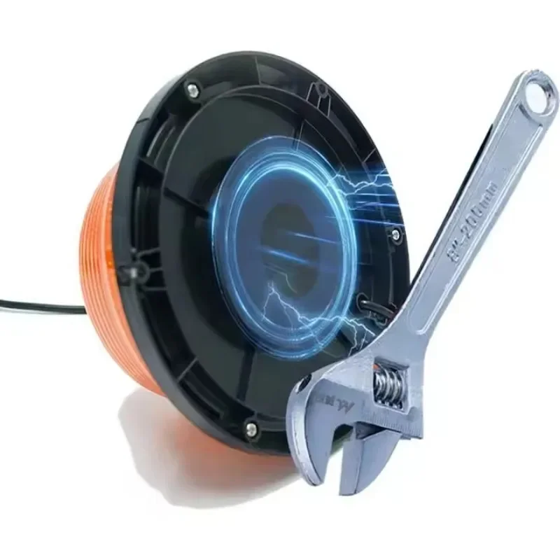 LED Light Emergency Light Car Strobe Light 12V-80V Strobe Rotating Emergency Warning Light Safety Lamp Night Traffic Safety Signal Beacon Engineering Vehicle Car Bus