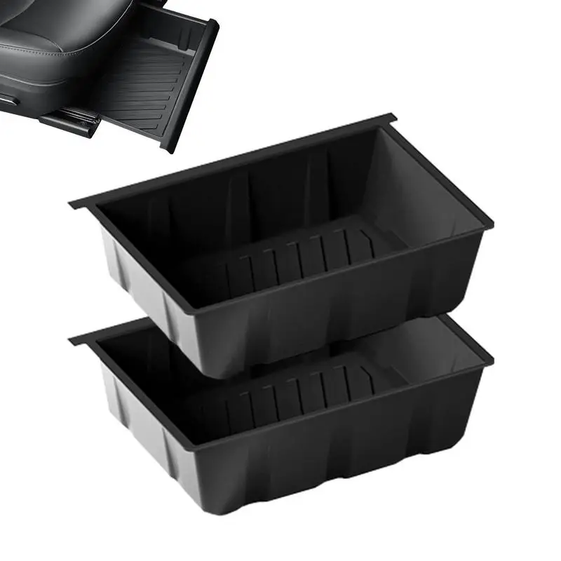 

Under Seat Storage Case 2Pcs Underseat Trays Car Organizer Underseat Tray Organizers Underseat Bins Drawer Storage Box