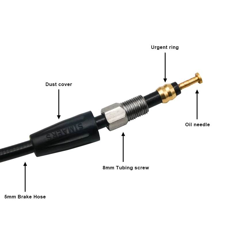 Bike Hydraulic Disc Brake Oil Tube 2.5m Connector Insert Kit
