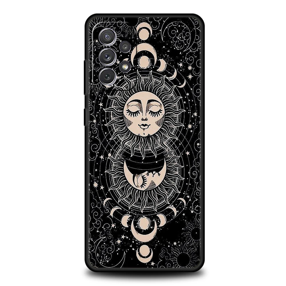 Astrological Suns Moons Clouds Soft Shell Phone Case