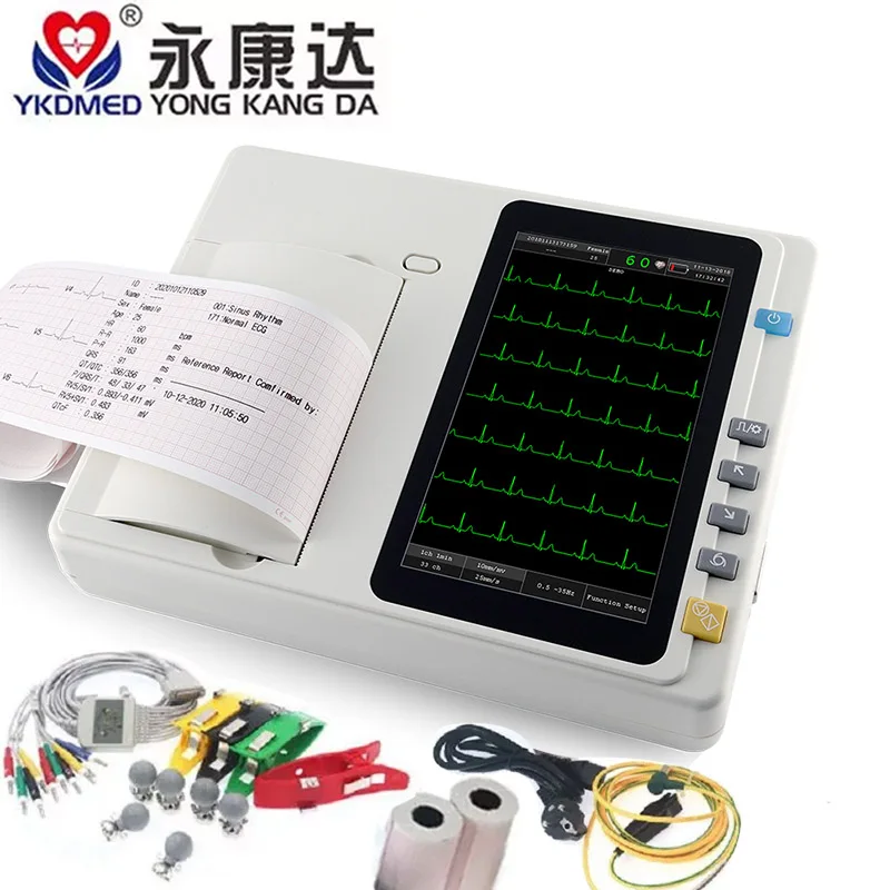 Elettrocardiografo portatile, 1 canale, Schermo, ECG, ECG100G