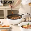 DMWD 3L Multi-function Electric Stir-fry Meal Wok Non-Stick Frying Pan Food Steamer Smart Smoke-free Hot Pot Stew Cooking Heater 4