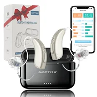 Bluetooth Rechargeable Digital BTE Hearing Aid Adjustable Volume Deaf Mini Sound Amplifier Portable Elderly Hearing Amplifier 1