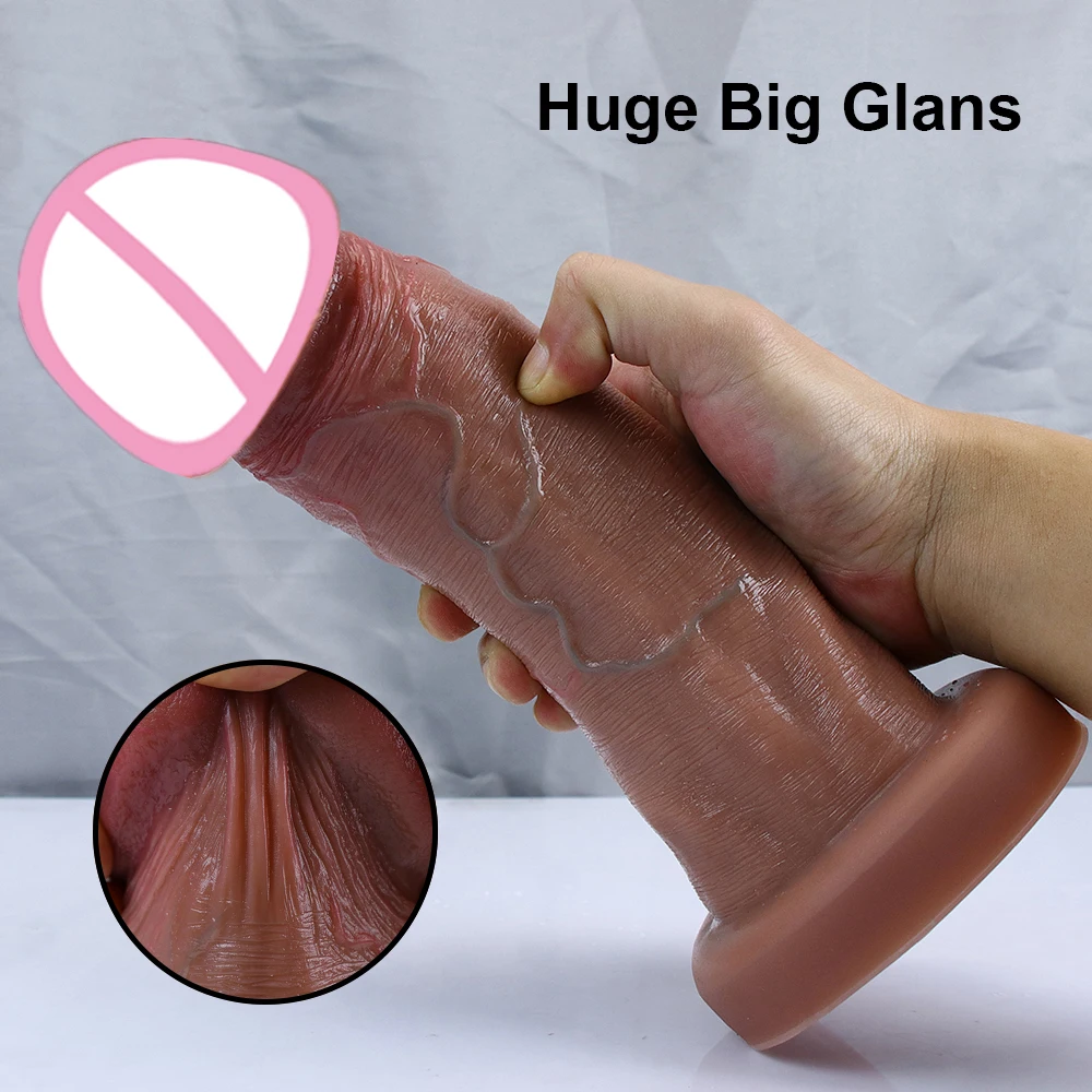 Sex Toys 7.5cm Glans Penis Realistic Dildo Anal Plug Suction Cup Strapon For Woman Vagina Orgasm Masturbation