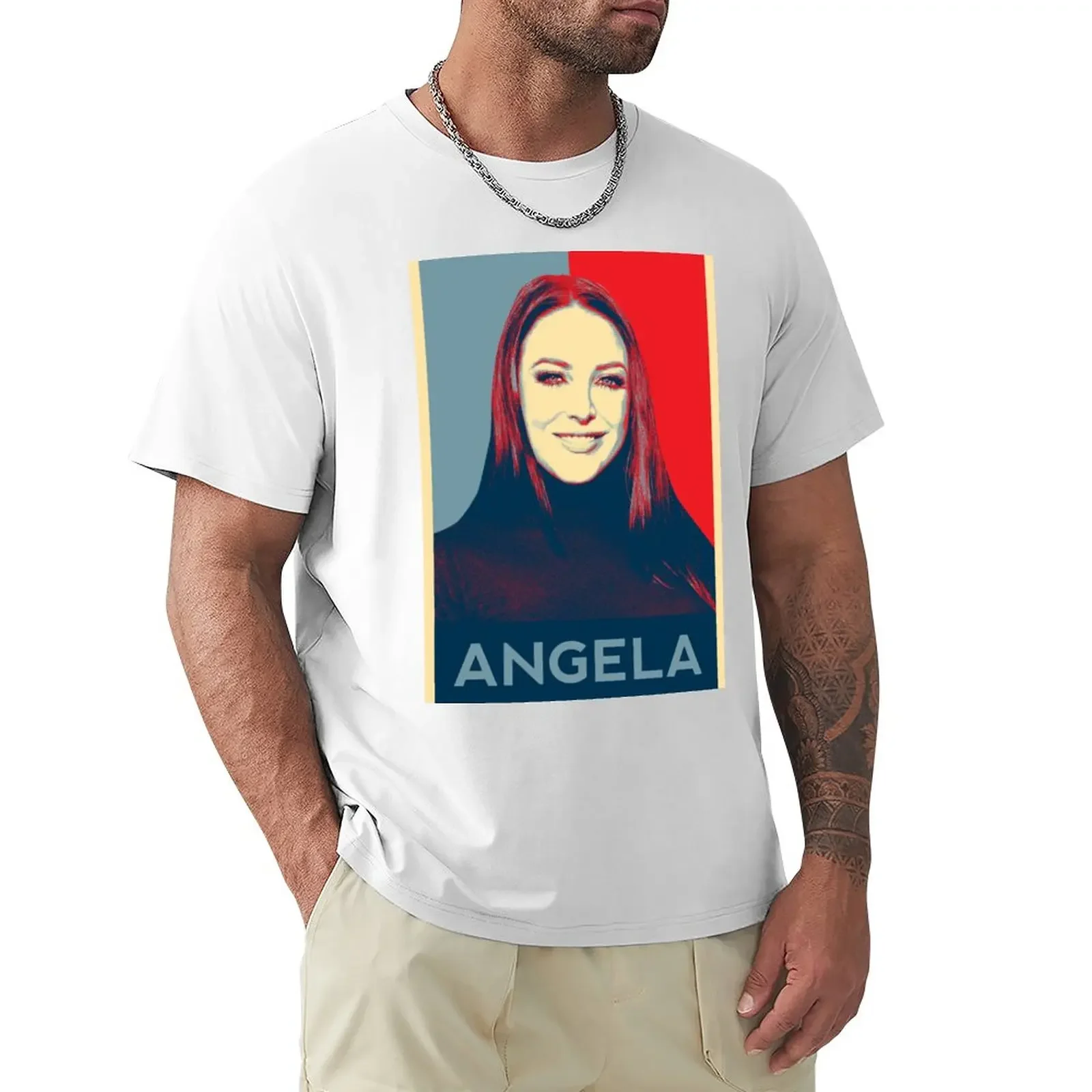 

Angela Hope Poster T-Shirt plus sizes summer tops t shirt for men
