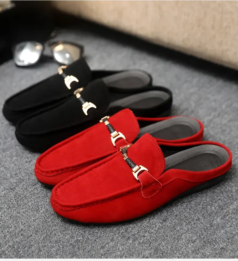 Sommer-Halbschuhe aus Leder für Herren, bequeme Herren-Loafer, atmungsaktive Freizeitschuhe, Slip-on-Schuhe, bequeme Wanderschuhe – Detail 6