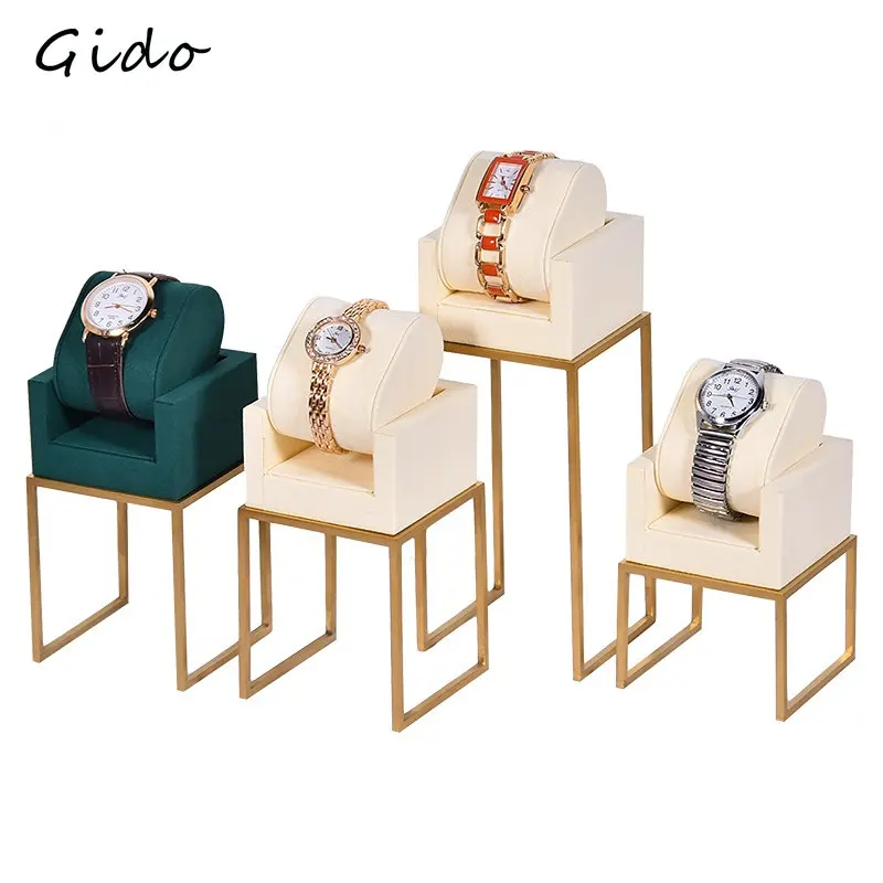 Metal Watch Display Props Jewelry Rack Creative Super Slim Hand Watch Stand Rack Support Window Display Holder fashion velvet mannequin bust necklace holder jewelry packaging display rack pendant stand jewellery show window wholesale