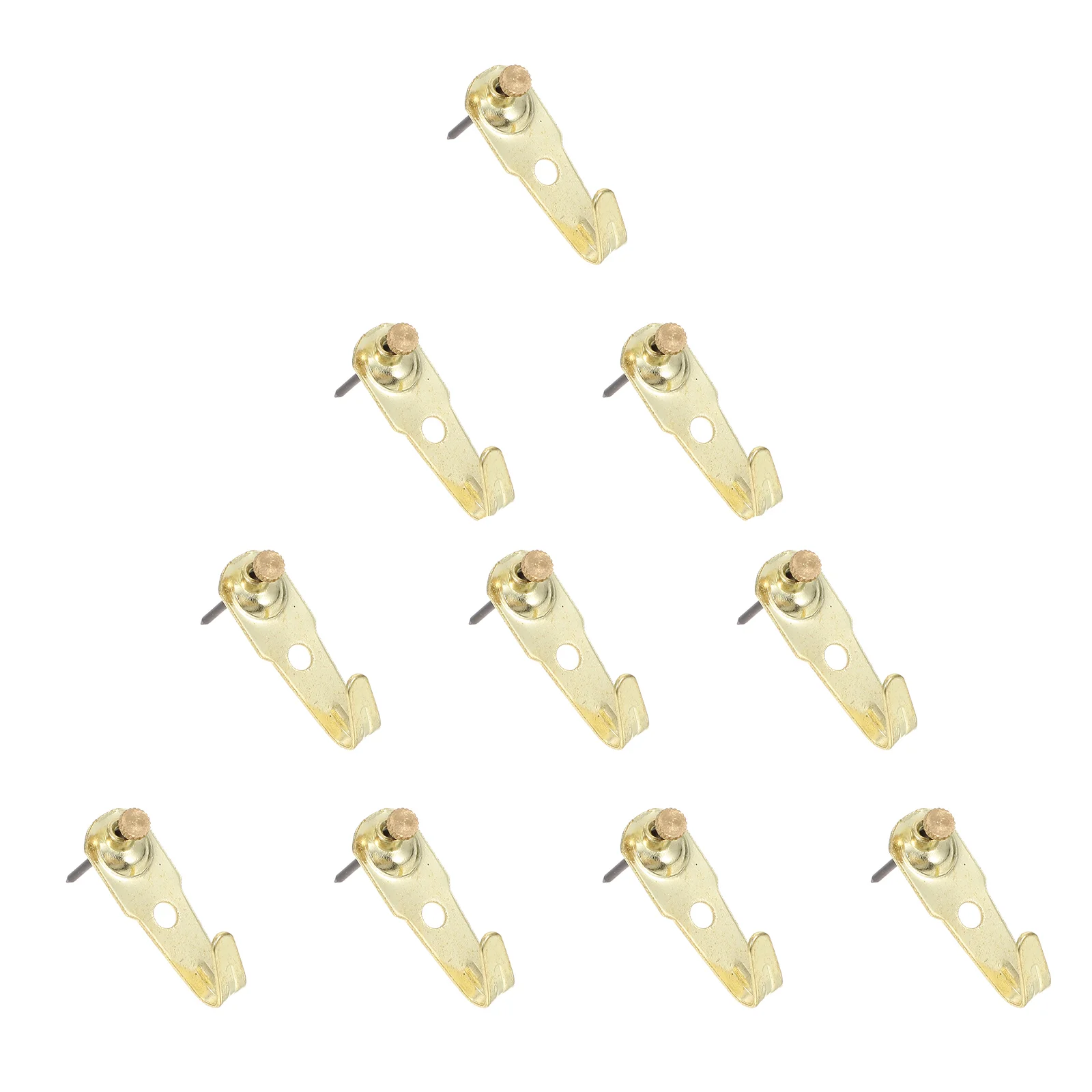 

25 Sets Photo Frame Hook Hooks Picture Frames Nails Hanger Hangers Copper Easel