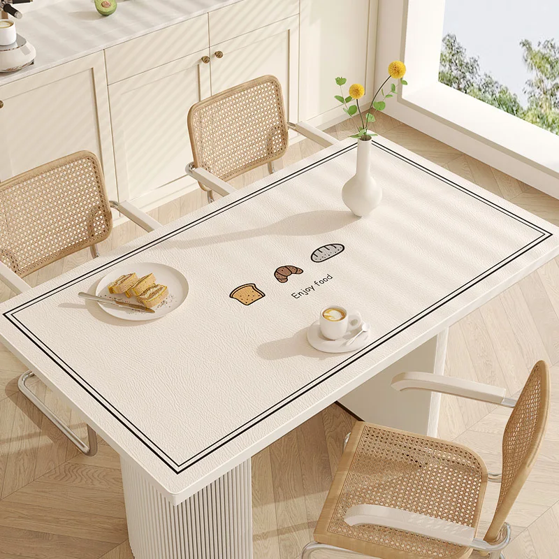 DK805-L Waterproof oil resistant no wash dining table mat tea table mat heat-resistant tea table mat PVC leather desk mat 2