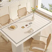 DK805-L Waterproof oil resistant no wash dining table mat tea table mat heat-resistant tea table mat PVC leather desk mat 2