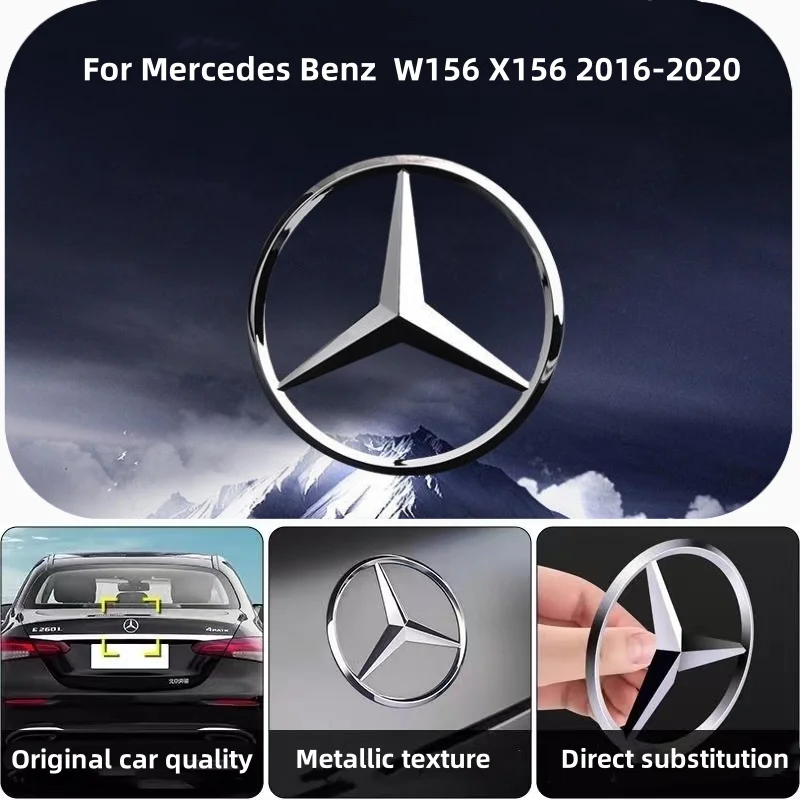 

For Mercedes Benz AMG GLA-class X156 W156 2016-2020 A2228170016 ABS Original Car Rear Trunk Badge Sticker Mercedes Emblem Cover