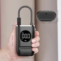 1 ensemble pompe à Air de voiture Portable Mini pompe à pneu électrique automotrice Portable sans fil affichage numérique pompe de charge 6