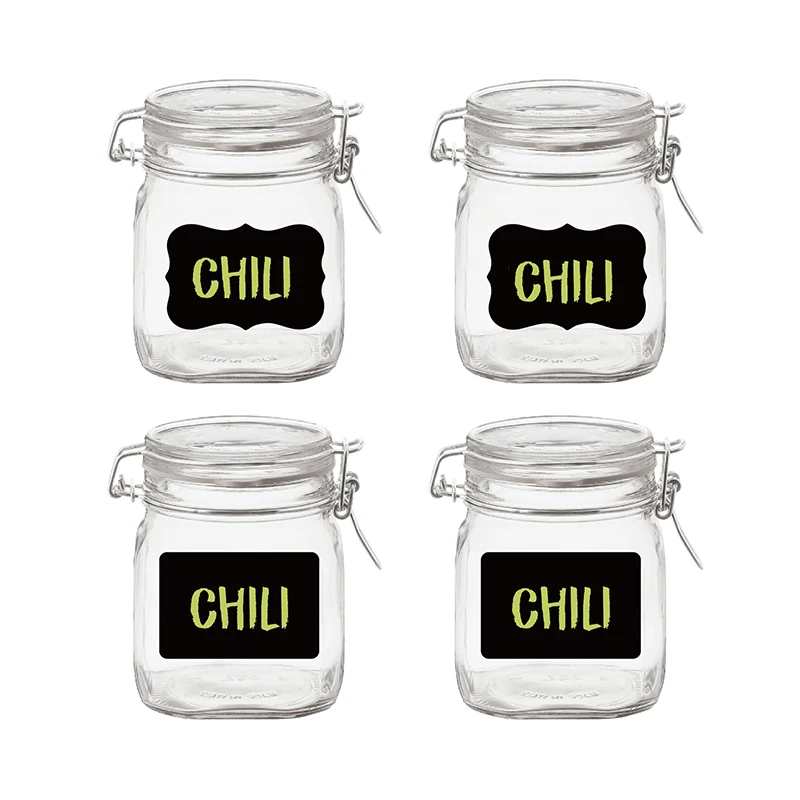 Label Stickers Chalkboard Labels And Pens Kitchen Jar Stickers Spice Labels Kitchen Sorting Stickers Reusable Jam Erasable
