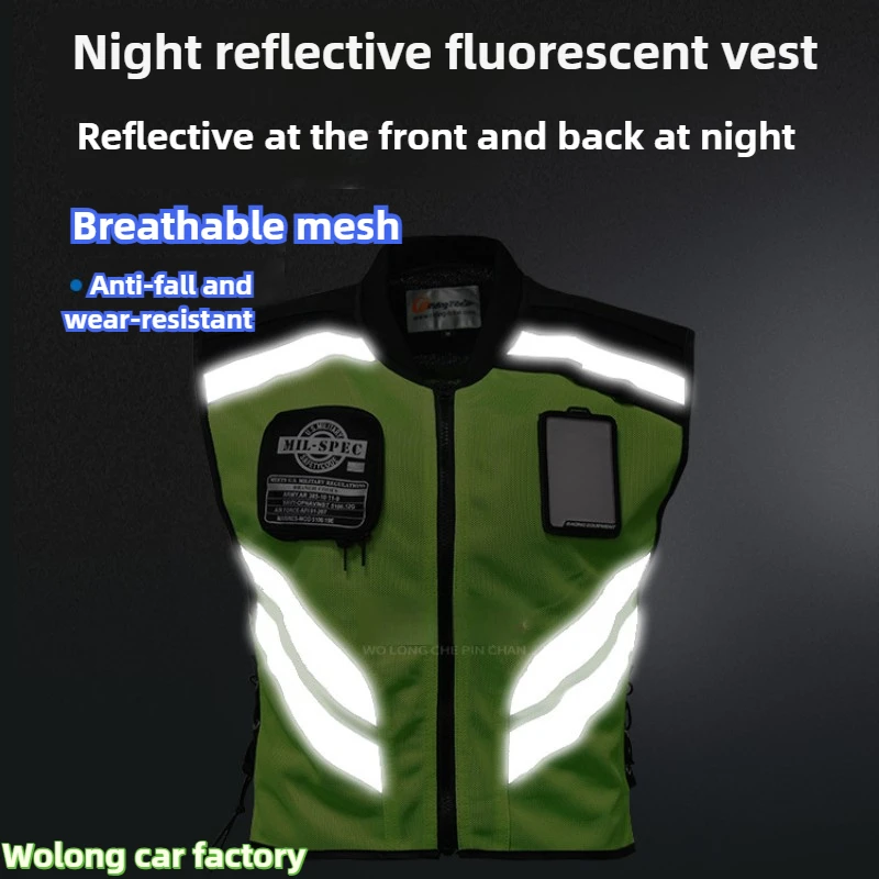 Motorcycle Night Wear Reflective Vest Motorcycle Travel Clothing Off-road Racing Clothing PRO-BIKER Genuine