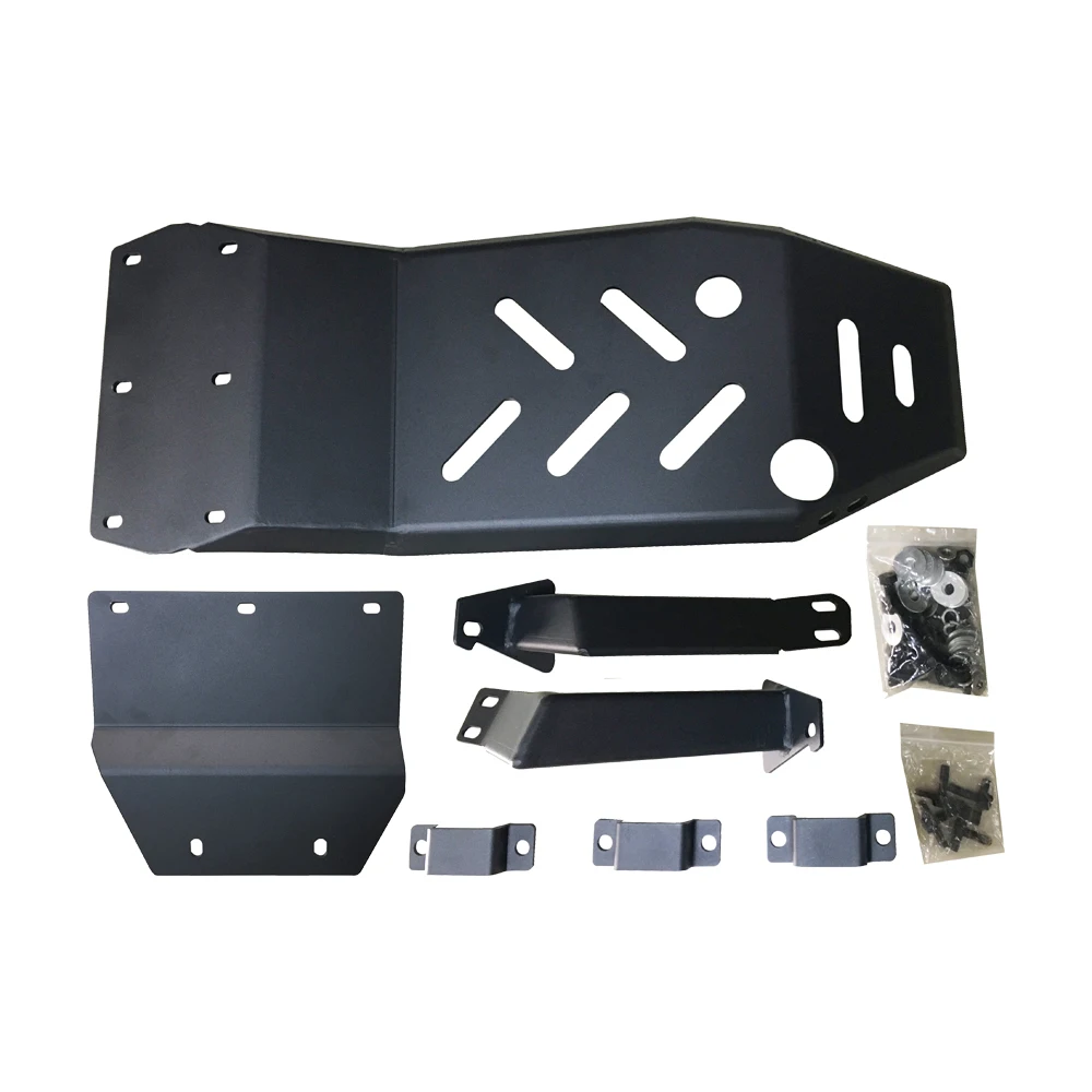 Shanghai Sanfu Car Accessories Fit For Jeep W rangler JL 18+ JL1112 4x4 Steel Chassis Guard Skid Plate Engine Guard Board