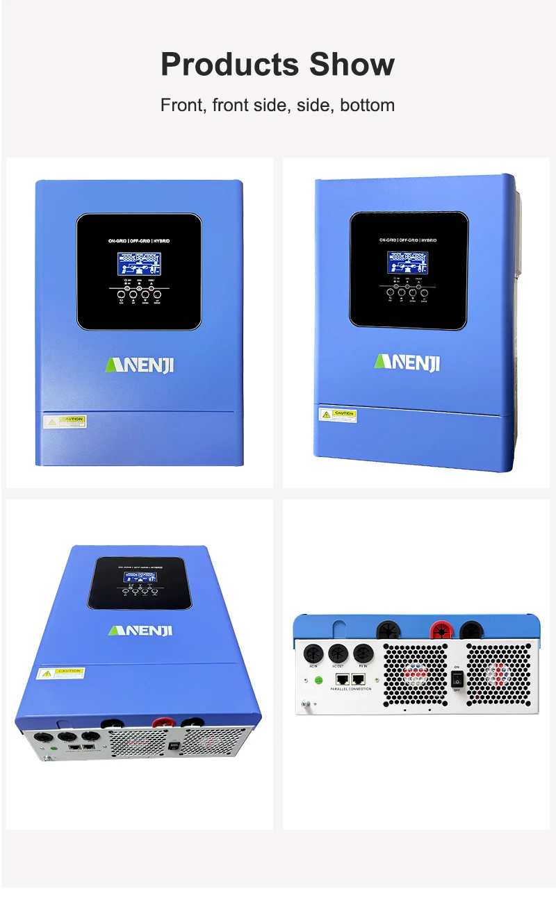 6.2KW parallel solar inverter pure sine off grid+grid connected solar inverter C