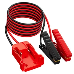 Heavy - Duty 6FT Portable Jumper Cable Clamps with Battery Adapter (6FT)