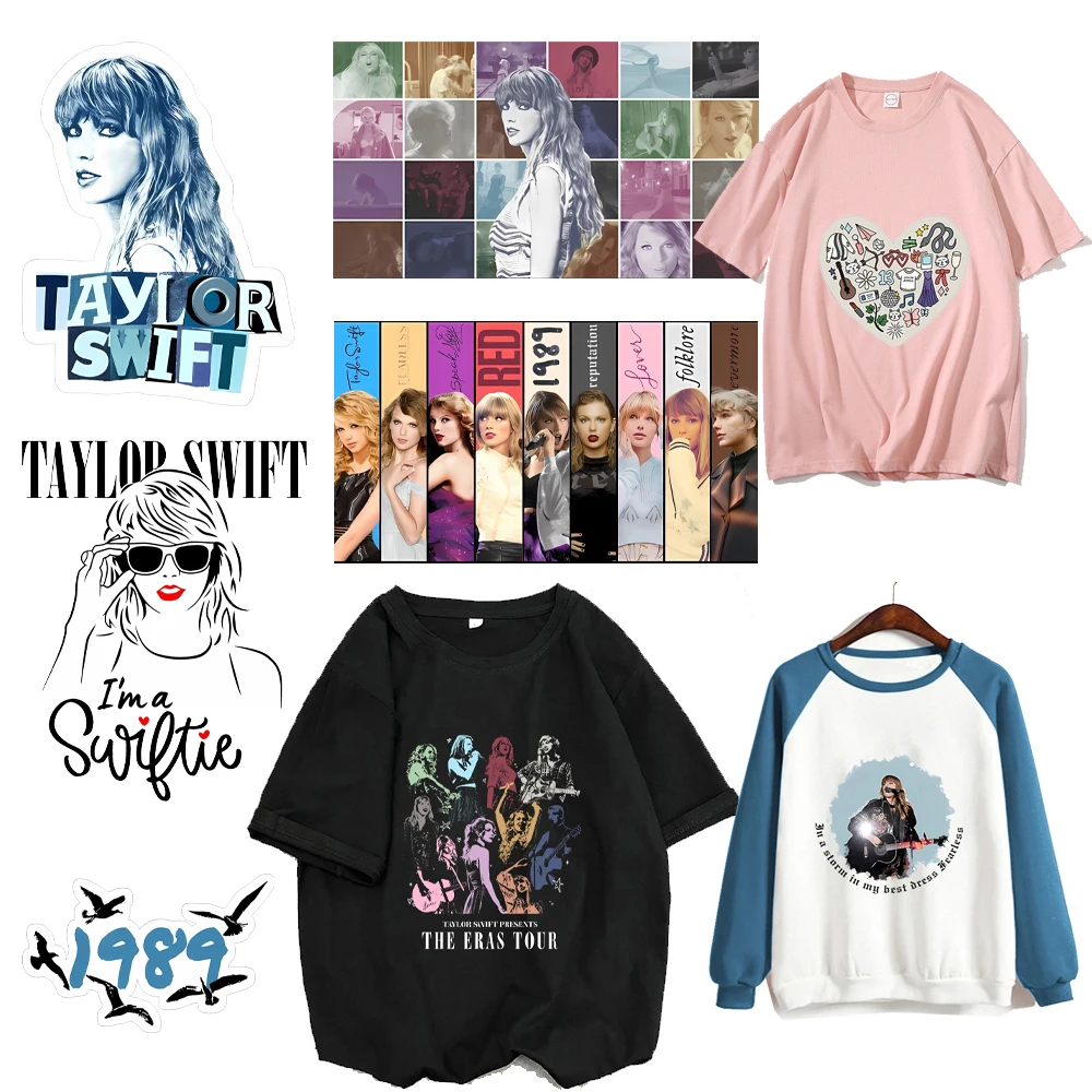 TaylorsSwiftsPatchesClothingHeatTransferStickersCartoonKidsT