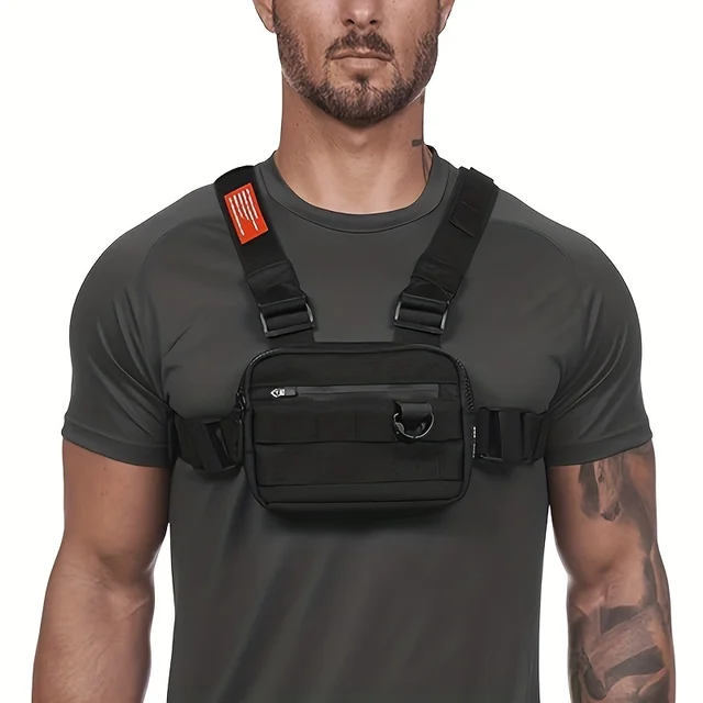 Pocket Chest Front Pack Pouch Vest Rig Carry Waist Bag Pouch Bag Chest Bag Vest Bag 1