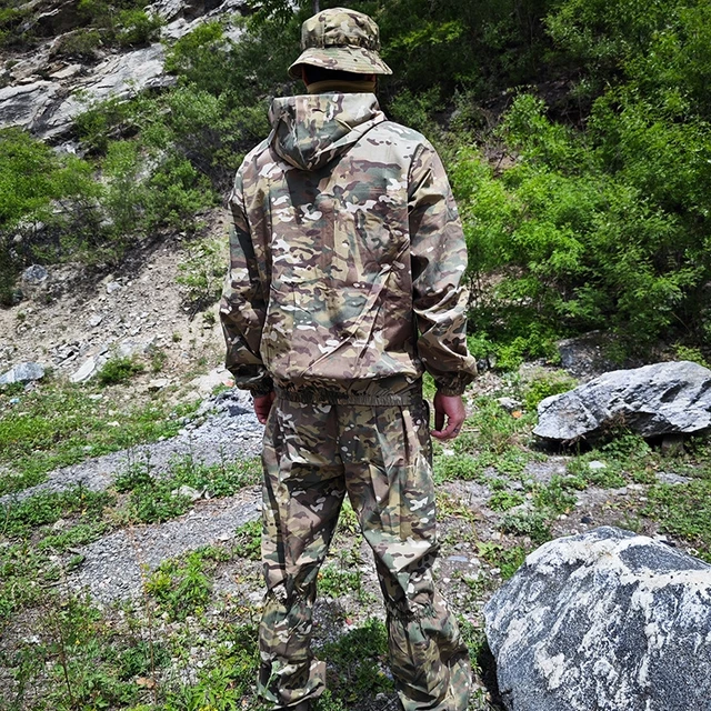 Russia Combat Uniform Tactical Set Camouflage Training Airsoft Paintball Field Ghillie Suits Outdoor Hiking Hunting Work Clothes 5