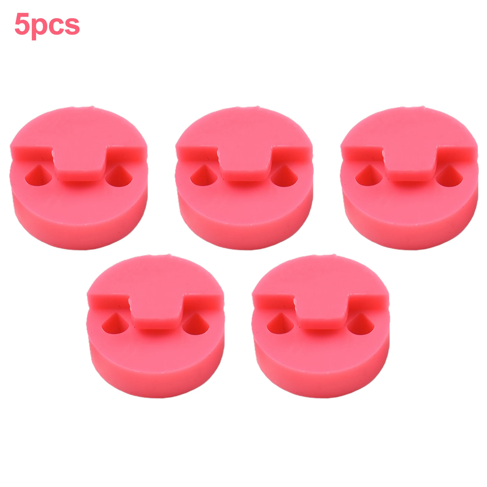 Violin Mute 5 Pcs Professional Violin Parts 20X20mm Round Rubber Mute Silencer Stringed Musical Instrument Accessories